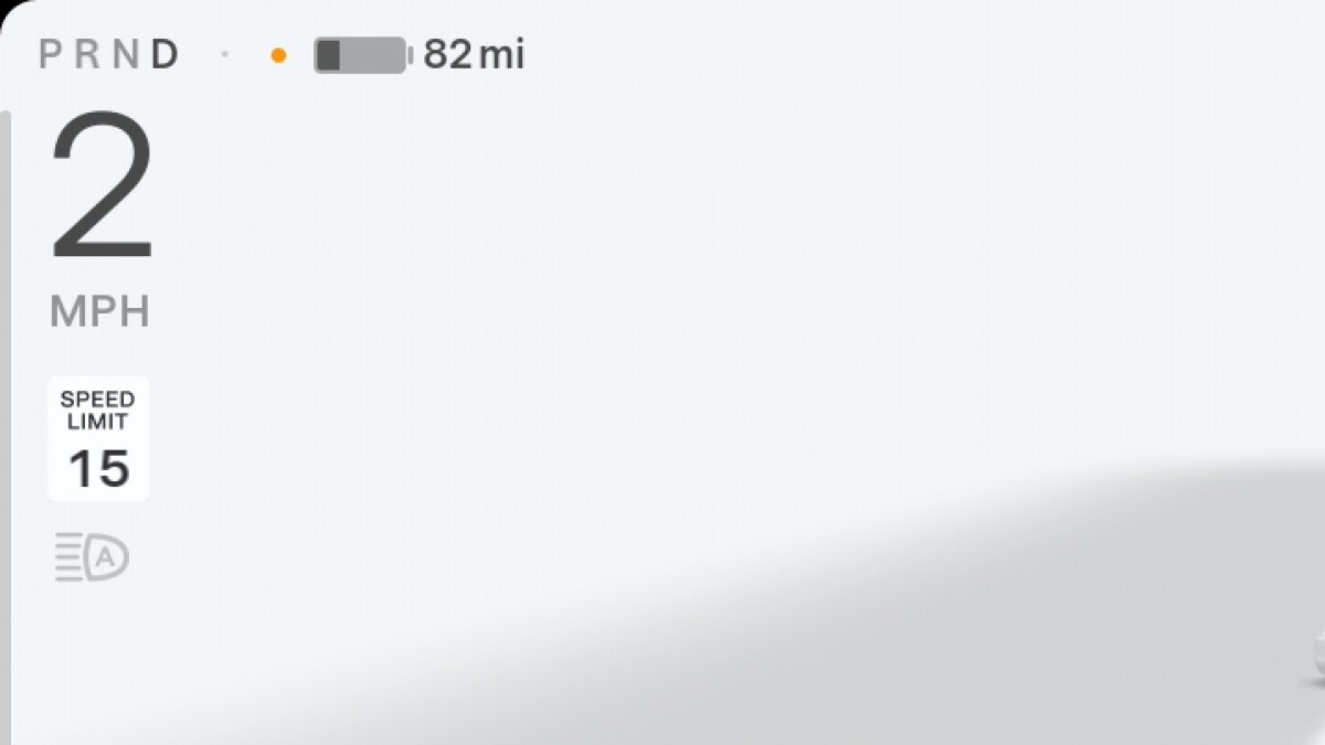 Tesla Orange Dot When Using Voice Commands feature in update 2025.20.3